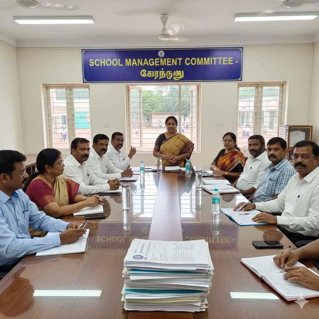 School management committee discussion